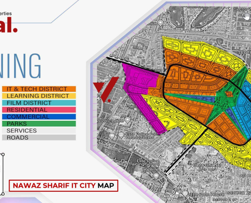 Nawaz Sharif IT city Lahore Map