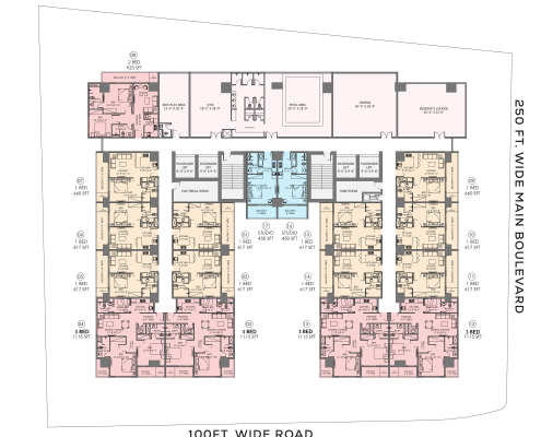 Zameen EON Lahore First Floor Plan