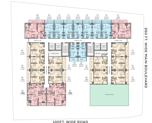 Zameen EON lahore 12th Floor plan