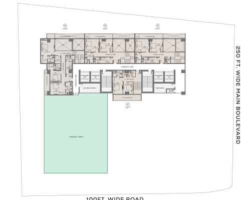 Zameen Eon Lahore 18th floor plan