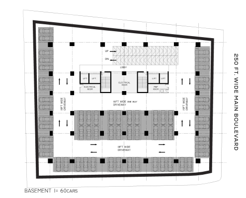 Zameen Eon Lahore Basement 1 plan