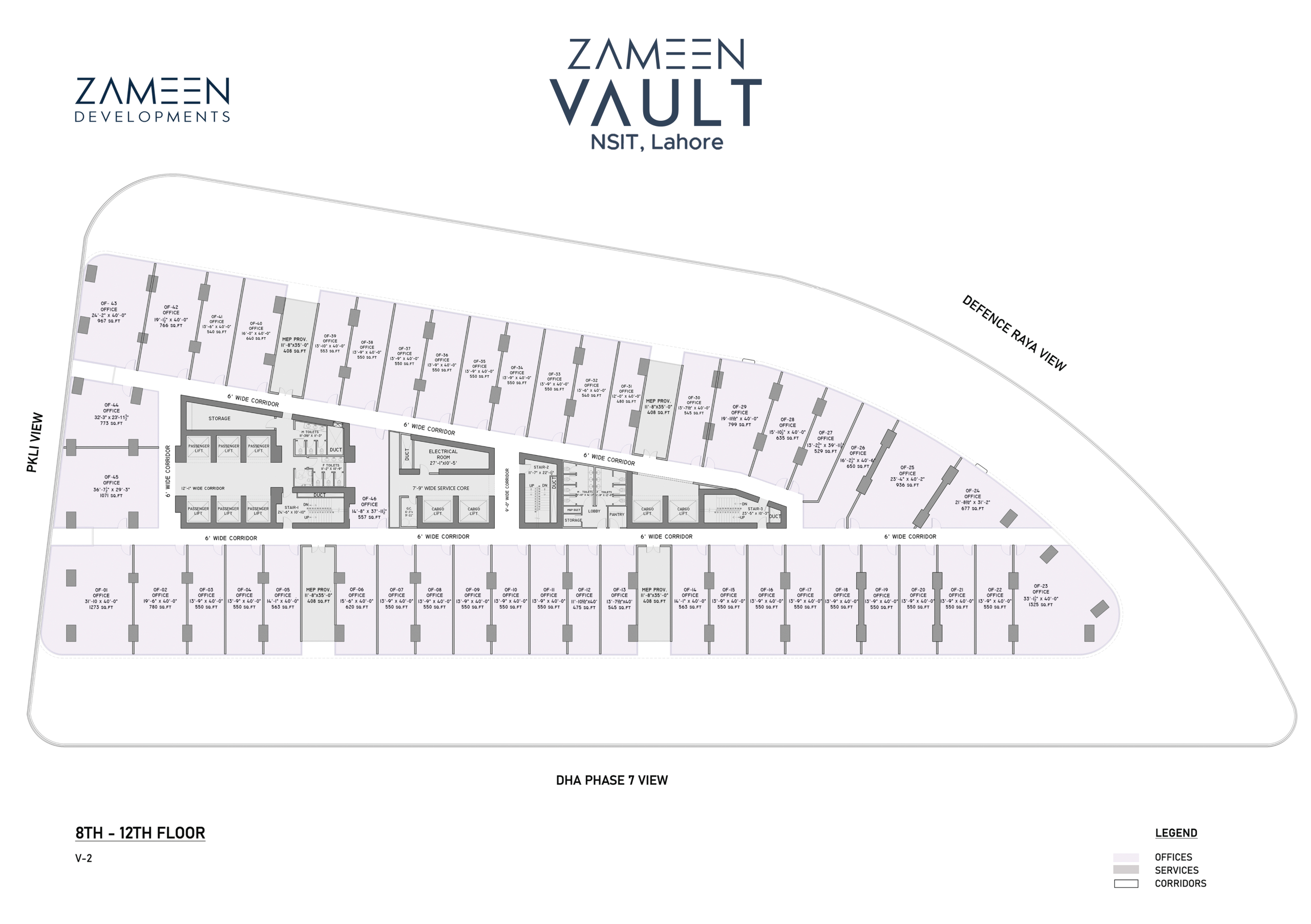 Zameen Vault Lahore 8th to 12th (Typical)