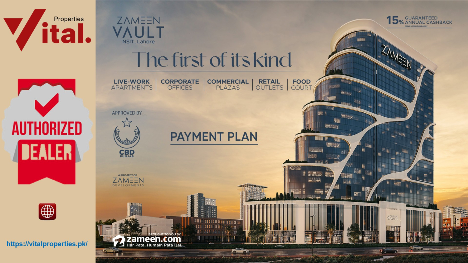 Zameen Vault Lahore Payment PLan