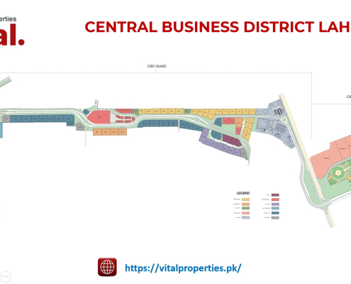 Central Business District Lahore Map