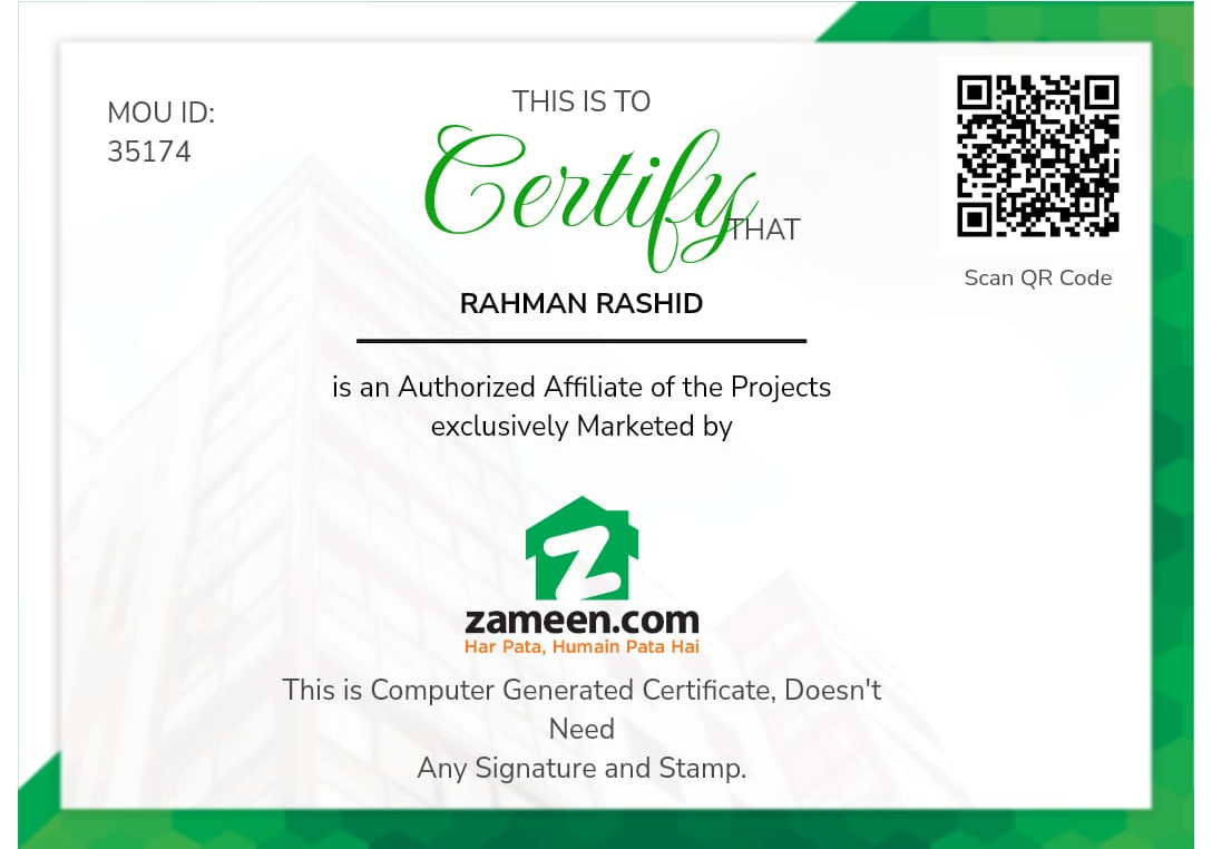 Rahman Zameen Affiliate 35174 Rahman Zameen Affiliate 35174