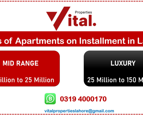 Types of Apartments on installment in Lahore